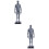 2Pcs Durable Grey Male Model Muscle Structure Medical Teaching Display 5