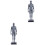 2Pcs Durable Grey Male Model Muscle Structure Medical Teaching Display 3