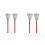 2Paren Rood Drum Brushes Met Koolstofstaal Voor Drummers 10