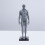2Pcs Durable Grey Male Model Muscle Structure Medical Teaching Display 7