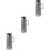 3Pcs Transparent Grey Water Pitcher with Filter Lid Tea Infuser Kettle 6