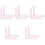 10Pièces Règle Tailleur Rose Mesure Précise Pour Couture 3