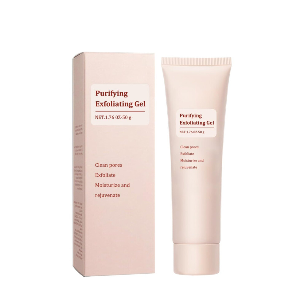 Exfoliating Face Scrub Facial Exfoliator Gel Deep Pore Cleansing Natural Formula 1.76oz