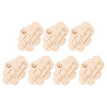 21Pc Beige Wood Door Hangers Baby Sleeping Signs for Bedroom Door Use
