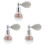 3St Glitter Poederverstuiver Highlighter Sprayfles Multi Kleur 3