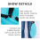 1Pc Compact Foldable Blue Kayak Sail PVC Downwind Wind Sail 11