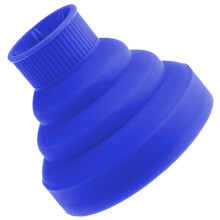 Silicone Hair Dryer Brush Attachment with Even Heat and Frizz Control, Foldable Travel Size