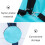 1Pc Compact Foldable Blue Kayak Sail PVC Downwind Wind Sail 10
