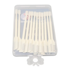 12pcs 360 Degree Manual Nose Hair Trimmer Stainless Steel Double Head Easy Wash for Men and Women