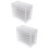 2Pcs Lightweight Acrylic False Eyelash Case Clear Lash Storage Holder 9