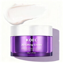 Anti Aging Night Cream with Peptides and Probiotics for Face and Neck, Firming and Fine Line Care
