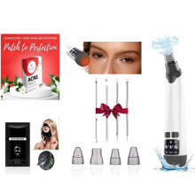 Blackhead Remover Kit with Adjustable Suction and Extraction Tools, 3 Charcoal Masks, 144 Acne Patches