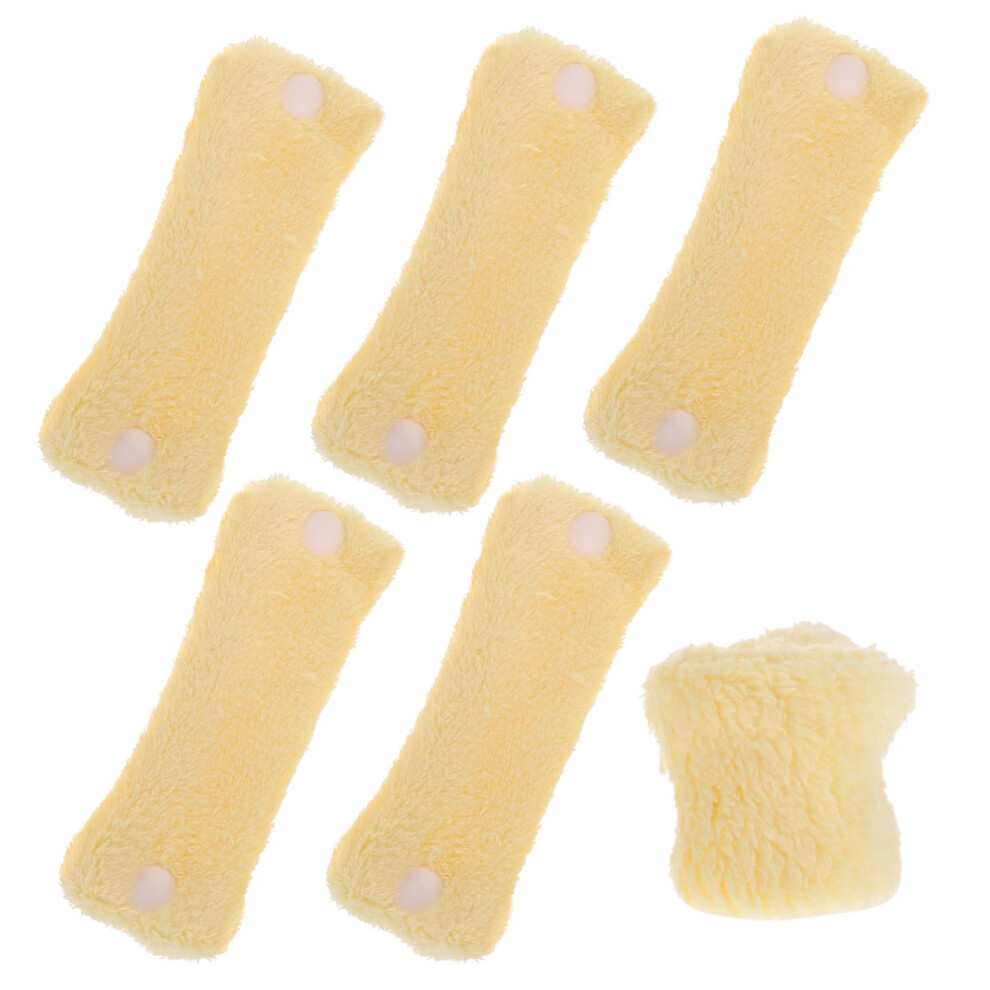 Coral 6Piece Fleece Heatless Hair Curlers Set For Overnight No Heat Hair Rollers Styling