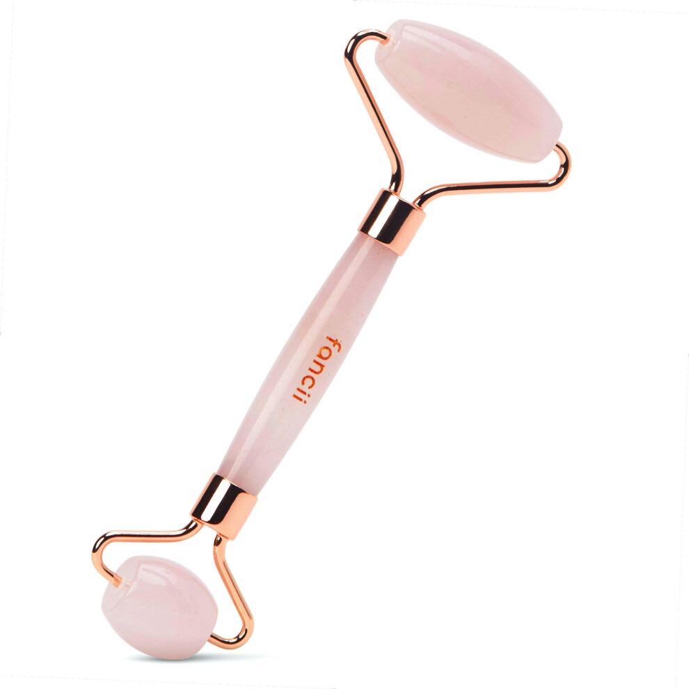 Rose Quartz Face Roller for AntiAging, Wrinkle Reduction and Cooling Stone Therapy