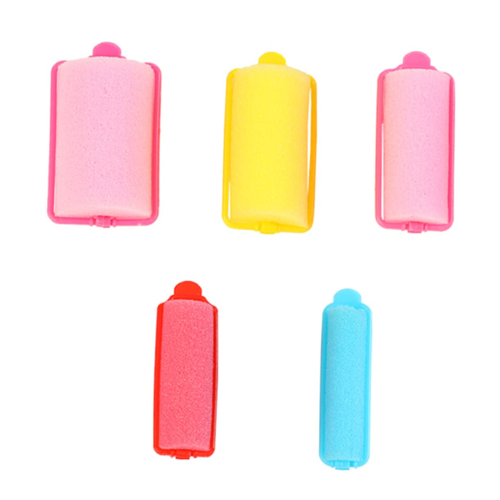 Heatless Curlers with Reusable Sponge Core for Overnight Styling and No Heat Hair Rollers Set