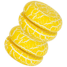 8Stk Yo-Yo Bälle Aus Holz Gelb Unisex Für Kinder Spaß