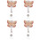 4Stk Retractable Badge Clip Schmetterlinge Robust 5