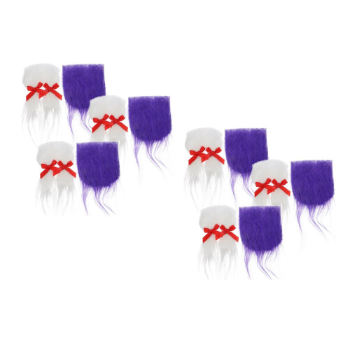 12Sets Bunter Bart Mit Holzperlen Für Puppe Bastelsets 2