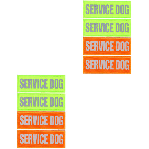 8Stk Service Aufnäher Reflektierend Für Große 2
