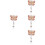 4Stk Retractable Badge Clip Schmetterlinge Robust 6