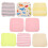 24Pièces Mouchoirs Colorés Résistants Toucher Doux 8