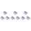 24Pièces Mouchoirs Colorés Résistants Toucher Doux 4