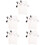 10Pièces Bain Exfoliants Blancs Confortables Nettoyage 8