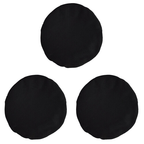 3Pièces Cache Trombone Noir Souple Usage Protection Musicale 1