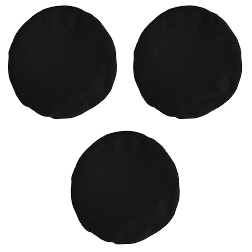 3Pièces Cache Trombone Noir Souple Usage Protection Musicale 2