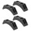 12Pièces Support Haltères Noir Durable Accessoire Sport À 11