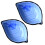 6Pcs Portable Blue Ceramic Ink Plate Leaf Shape Brush Holder 10