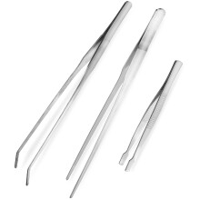 9Pièces Pinces Acier Inoxydable Pour Jardinage Argent