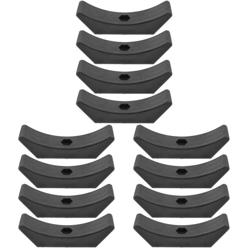 12Pièces Support Haltères Noir Durable Accessoire Sport À 1