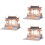 3Ensembles Pont Style Chinois DIY Décor Beige Solide Amusant 7