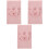 3Ensembles Ensemble Emmaillotage Bébé Rose Bandeau Polyester Souple 4