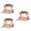 3Ensembles Pont Style Chinois DIY Décor Beige Solide Amusant 8