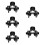 5Pièces Accessoire Clip Durable En Alliage Aluminium Noir 11