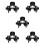 5Pièces Accessoire Clip Durable En Alliage Aluminium Noir 8