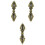 3Pièces Pendentifs Collier Design Peste Tibétain 3