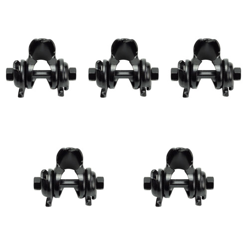 5Pièces Accessoire Clip Durable En Alliage Aluminium Noir 2