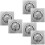 6Pcs Odor-Resistant Square Floor Filter Durable Anti-Rust Shower Drain 6