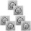 6Pcs Odor-Resistant Square Floor Filter Durable Anti-Rust Shower Drain 2