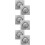 6Pcs Odor-Resistant Square Floor Filter Durable Anti-Rust Shower Drain 8