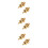 6Pcs Golden Guitar Strap Metal Strap Button Set 7