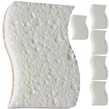 30Pcs Small White Wok Sponges Reusable Convenient Household Cleaning