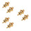 6Pcs Golden Guitar Strap Metal Strap Button Set 6