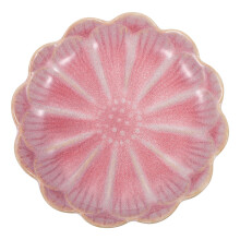 2 Pieces Retro Petal Seasoning Dish Sauce Ceramic Plate Dip Dishes