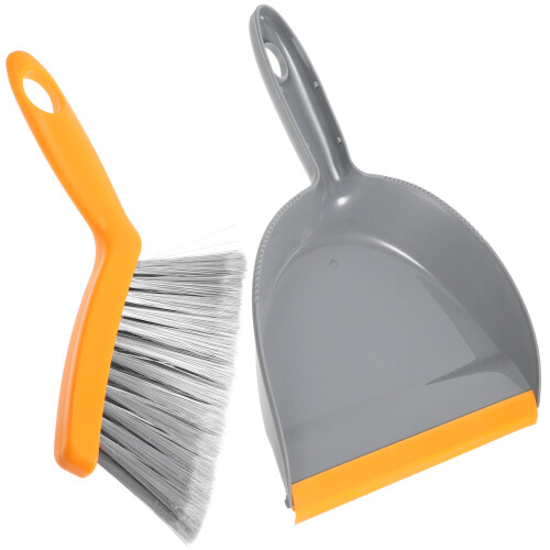 5Sets Compact Mini Broom and Dustpan PP Multi Color for Car and Desk 1