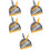 5Sets Compact Mini Broom and Dustpan PP Multi Color for Car and Desk 9