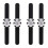 4Pièces Enfants Silicone Panda Portable Décor Noir 3